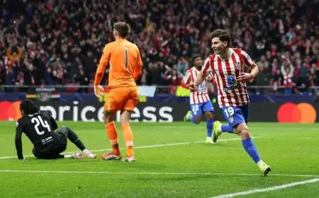 أتلتيكو مدريد يهزم توتنهام هوتسبير بخماسية ويضع قدما في ربع نهائي دوري أبطال أوروبا