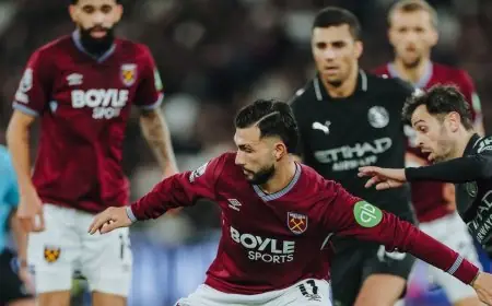 مانشستر سيتي يتعادل أمام ويست هام ويبتعد عن أرسنال المتصدر في الدوري الإنجليزي