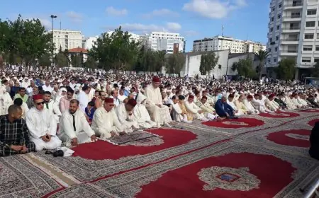 سلطات طنجة تنقل صلاة عيد الفطر إلى المساجد المغطاة بسبب التقلبات الجوية