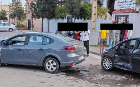 حادث اصطدام ثلاث سيارات بأزمور يسفر عن إصابات
