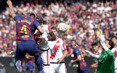 برشلونة يتغلب على رايو فاليكانو ويعزز صدارته للدوري الإسباني