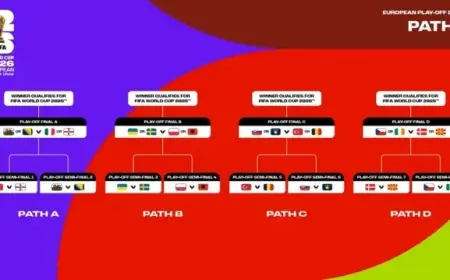 أسبوع حاسم في أوروبا.. 16 منتخبا تتنافس على آخر أربع بطاقات لمونديال 2026