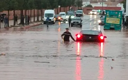 أمطار رعدية غزيرة تغرق شوارع خنيفرة وتخلف خسائر مادية