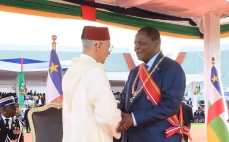 Rachid Talbi Alami représente le Roi Mohammed VI à l'investiture du président de la République centrafricaine