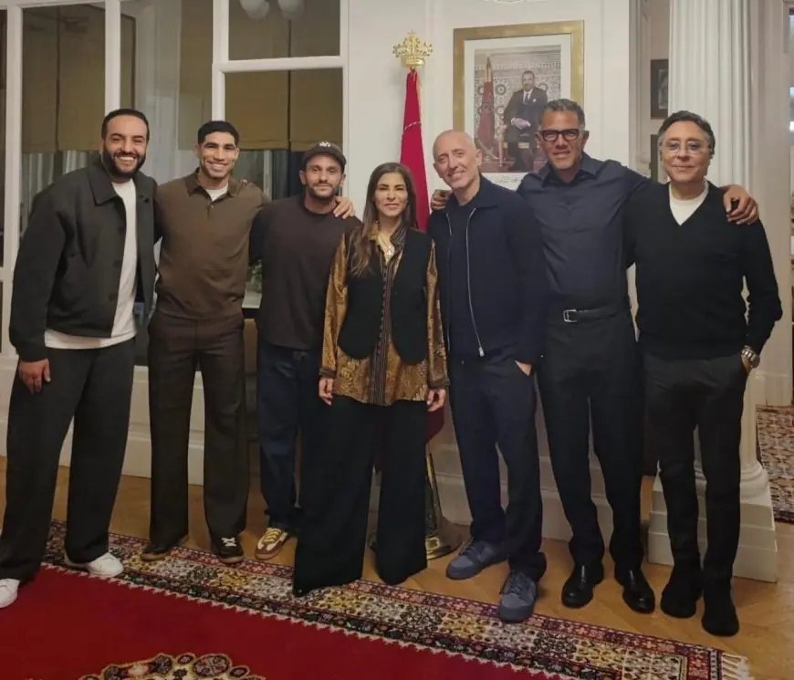 السفارة المغربية بفرنسا تستضيف نخبة من النجوم المغاربة يتقدمهم أشرف حكيمي