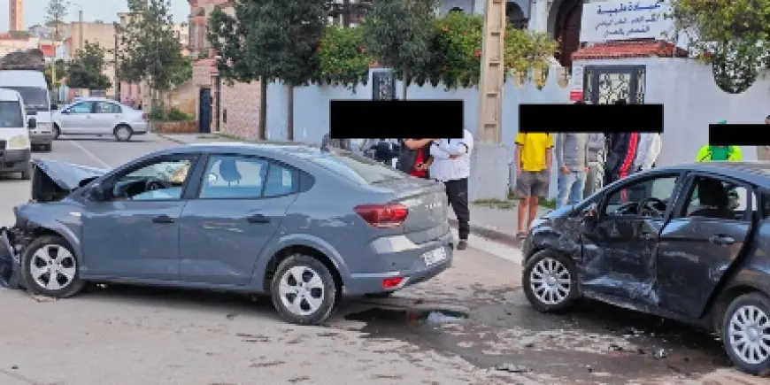 حادث اصطدام ثلاث سيارات بأزمور يسفر عن إصابات
