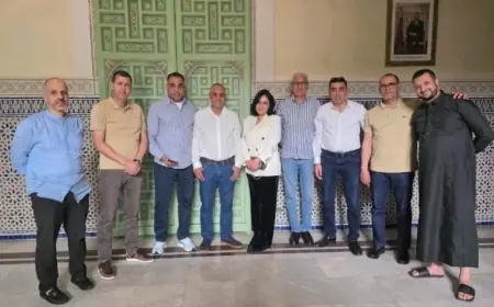 القنصلية المغربية بالجزائر تستقبل بعثة أولمبيك آسفي قبل لقاء اتحاد العاصمة