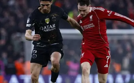 Ligue des champions : le Paris Saint-Germain domine Liverpool à Anfield et rejoint le dernier carré