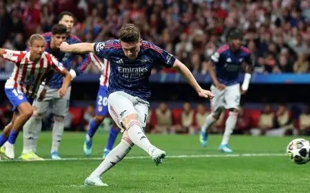 Ligue des champions : Arsenal arrache un nul 1-1 sur la pelouse de l’Atlético Madrid en demi-finale aller