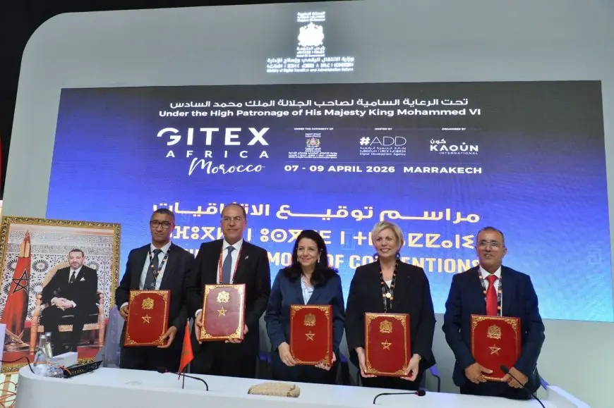 Signature à Marrakech d’une convention pour l’opérationnalisation du campus datacenter vert Igoudar Numérique à Dakhla