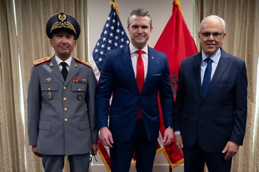 يضم لوديي وبريظ.. وزير الحرب الأمريكي يستقبل وفدا مغربيا هاما
