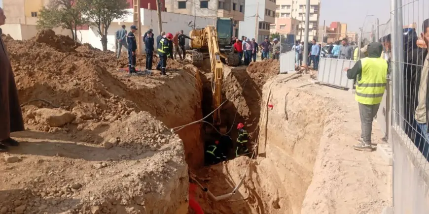 جرسيف.. إنقاذ 3 عمال بعد انهيار أرضي مفاجئ داخل ورش الأشغال العمومية