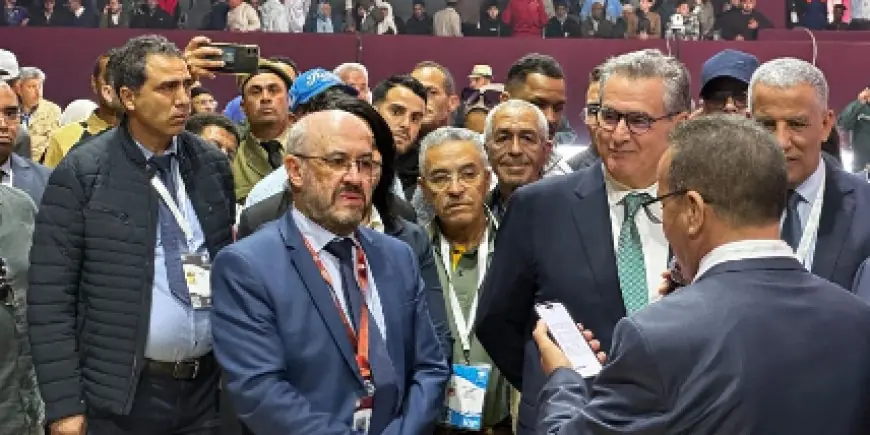 عزيز أخنوش يتفقد أروقة المواشي بالمعرض الدولي للفلاحة بمكناس