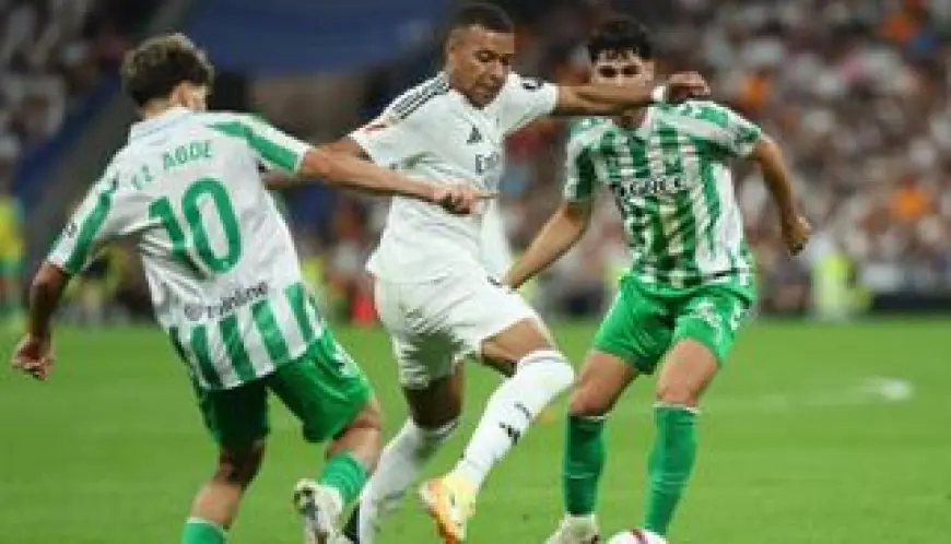 القنوات الناقلة لمباراة ريال مدريد وريال بيتيس اليوم في الدوري الإسباني