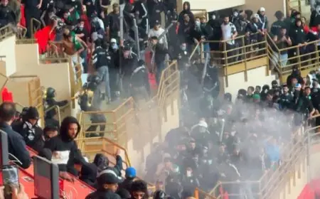 اعتقال 136 شخصاً على خلفية أحداث شغب كلاسيكو الجيش الملكي والرجاء الرياضي بالرباط