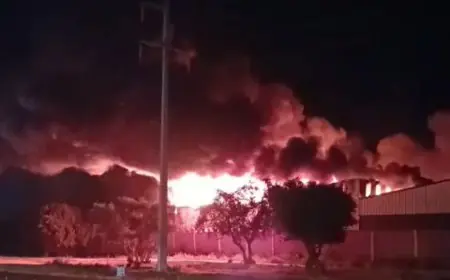 اندلاع حريق مهول بسوق المتلاشيات "لافيراي" ضواحي أيت ملول