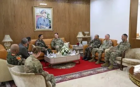بتعليمات ملكية.. الفريق أول محمد بريظ يتباحث مع قائد "أفريكوم" في إطار تمرين "الأسد الإفريقي 2026