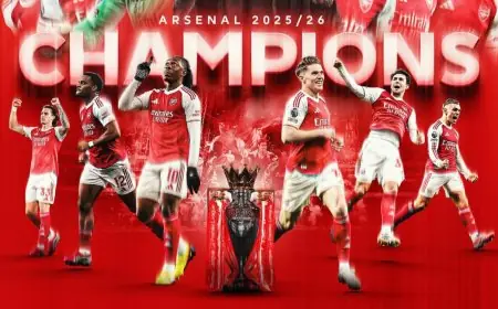 أرسنال يتوج بلقب الدوري الإنجليزي بعد تعادل مانشستر سيتي