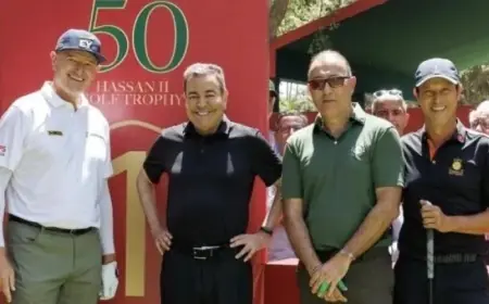 Le Prince Moulay Rachid participe au tournoi Pro-Am du Trophée Hassan II de golf à Rabat