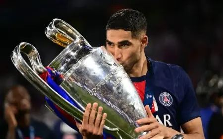 حكيمي يرفع رصيده إلى 17 لقباً بعد التتويج مع باريس سان جيرمان بدوري أبطال أوروبا