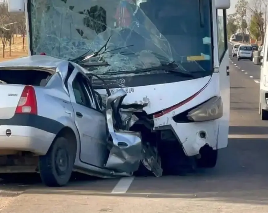 اصطدام قوي بين حافلة مسافرين وسيارة ينتهي بمصرع شخصين بالرحامنة