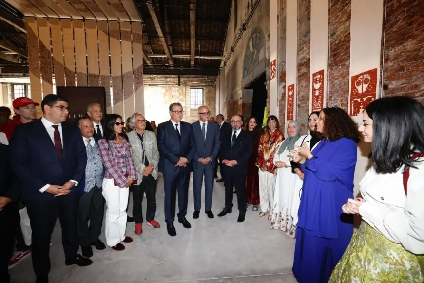 Sur Hautes Instructions Royales, Aziz Akhannouch inaugure le pavillon du Maroc à la 61e Biennale de Venise