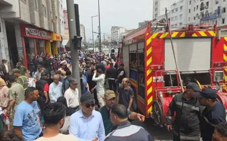 اندلاع حريق بقيسارية "غرناطة مول" بدرب السلطان يستنفر السلطات بالدار البيضاء