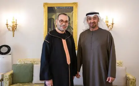 Rabat: Rencontre fraternelle entre le Roi Mohammed VI et Mohammed Ben Zayed Al Nahyane