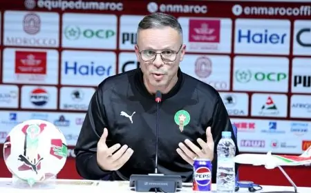 وهبي يكشف عن التشكيلة الرسمية للمنتخب المغربي أمام النرويج