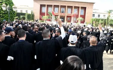 المحامون بالمغرب يصعدون احتجاجاتهم ضد مشروع قانون المهنة ويعلنون خطوات نضالية جديدة