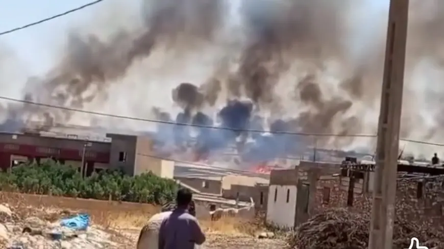 حريق مهول يلتهم حقول دوار أولاد سي علال بإقليم سطات