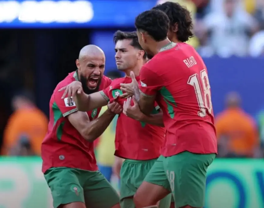 المنتخب المغربي ينهي الشوط الاول أمام البرازيل بالتعادل