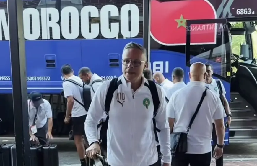 المنتخب المغربي يشد الرحال إلى أتلانتا استعداداً لمواجهة هايتي في كأس العالم