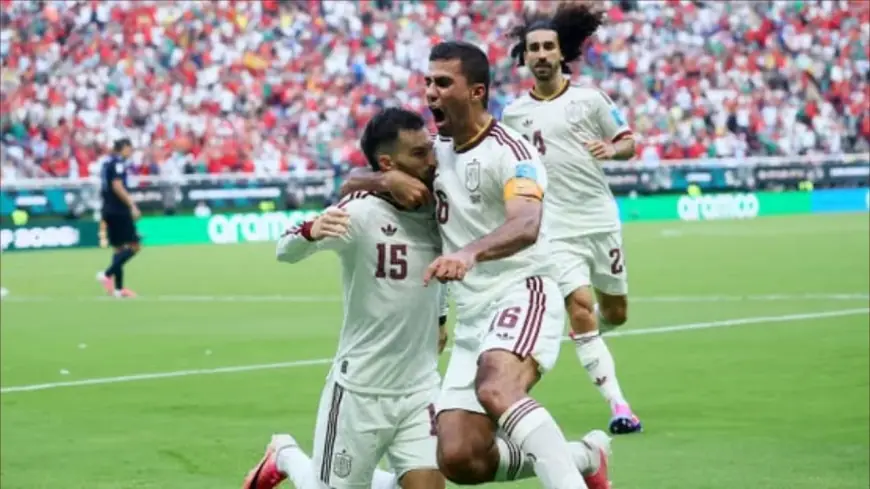 إسبانيا تهزم الأوروغواي وتتأهل إلى الدور الثاني بالمونديال متصدرةً المجموعة الثامنة