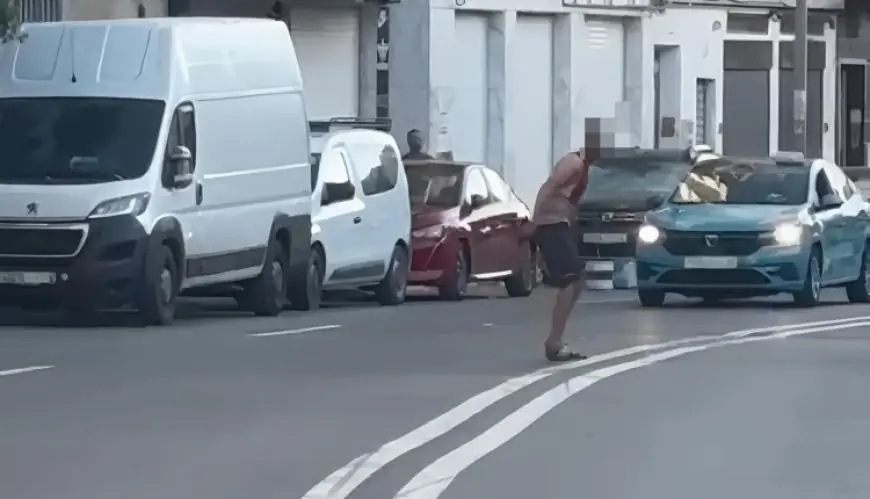 توقيف شخص ظهر في فيديو يهدد المواطنين بالسلاح الأبيض في طنجة