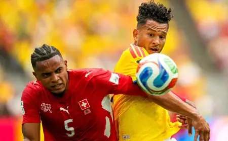سويسرا تهزم كولومبيا بركلات الترجيح وتتأهل إلى ربع نهائي كأس العالم