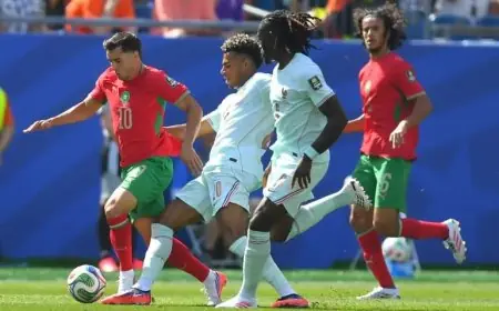 المنتخب المغربي ينهي الشوط الأول بالتعادل أمام فرنسا