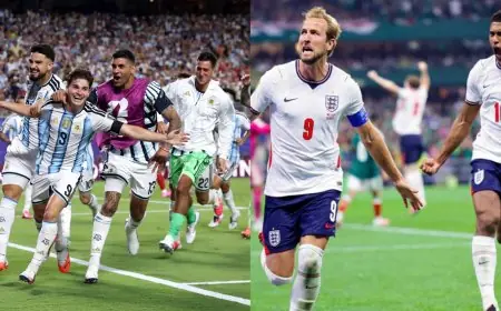 الموعد والقنوات الناقلة لمباراة الأرجنتين وإنجلترا في نصف نهائي كأس العالم