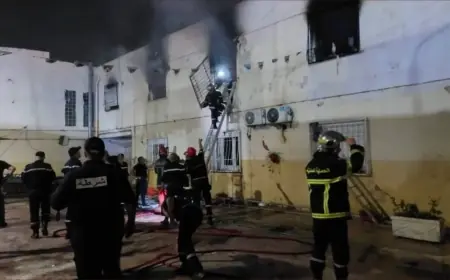 مصرع 11 طفلاً في حريق مهول اندلع داخل مركز لرعاية الأطفال بالجزائر