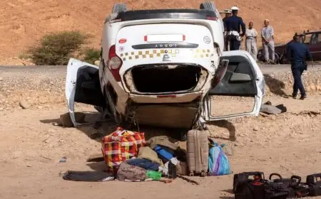 السجن النافذ لسائق “طاكسي كبير” تسبب في وفاة 6 أشخاص في حادث سير مروع بطاطا