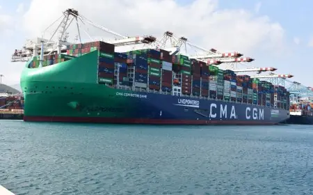 Tanger Med accueille le CMA CGM NOTRE DAME, l’un des plus grands porte-conteneurs au monde