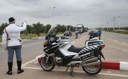 الدرك الملكي يوقف 9 مهاجرين سريين سودانيين بالطريق السيار في طنجة