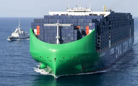 Tanger Med confirme son rang mondial avec l’escale du CMA CGM NOTRE DAME, plus grand porte-conteneurs au GNL au monde