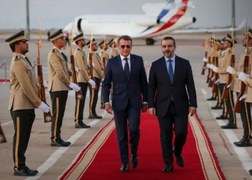 الرئيس الفرنسي إيمانويل ماكرون يصل دمشق في أول زيارة له إلى سوريا