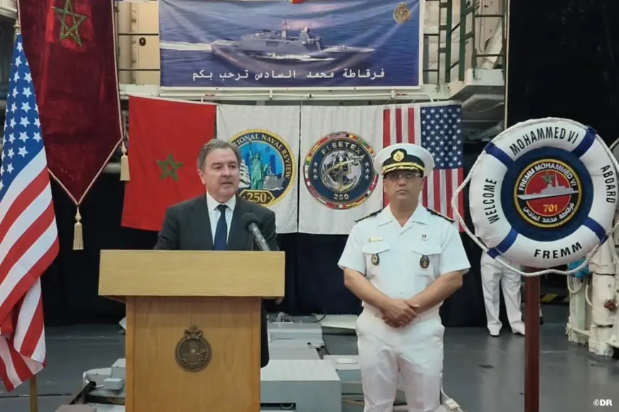 New York : La frégate Mohammed VI de la Marine Royale célèbre l’amitié maroco-américaine lors de l’International Naval Review 250