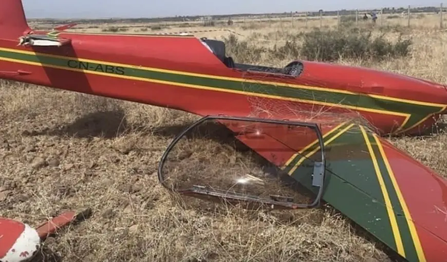 سقوط طائرة تدريب عسكري خفيفة بجماعة أغواطيم وإصابة ربانها يستنفر سلطات الحوز