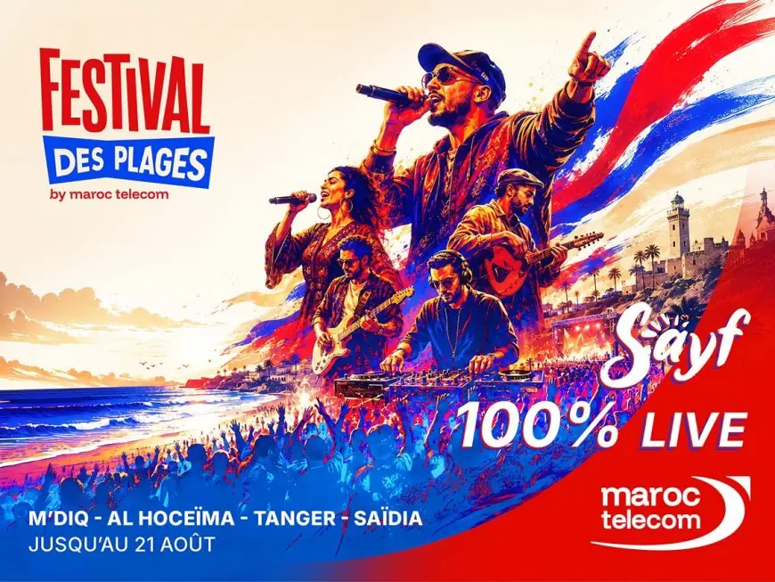 Maroc Telecom lance la 22ᵉ édition de son Festival des Plages : plus de 60 concerts gratuits pour célébrer l’été 2026