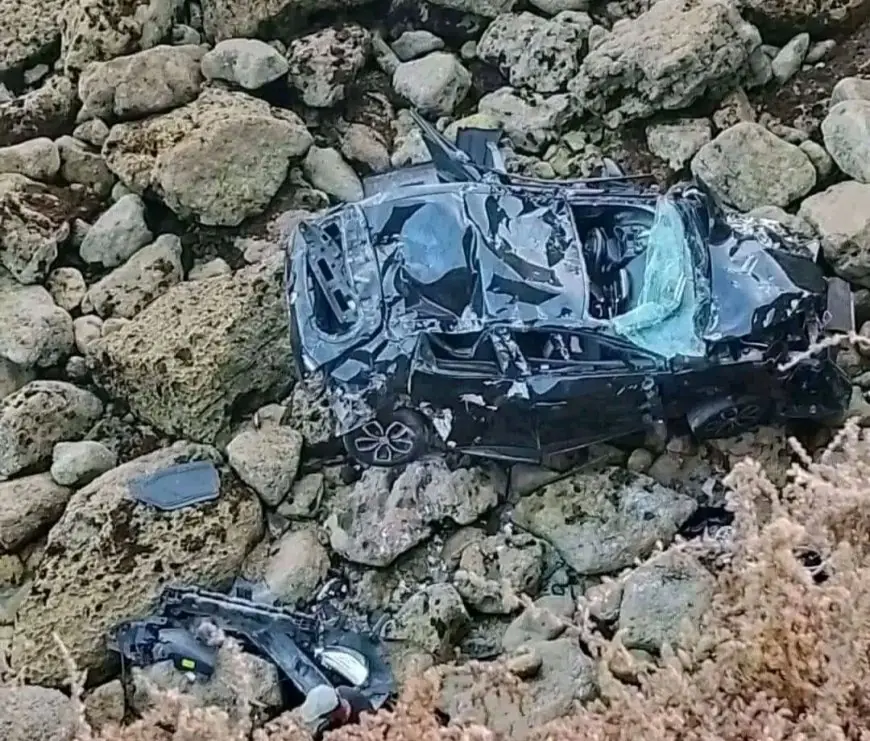 حادث مأساوي بالجرف الأصفر.. سقوط سيارة من منحدر يودي بحياة سائقتها
