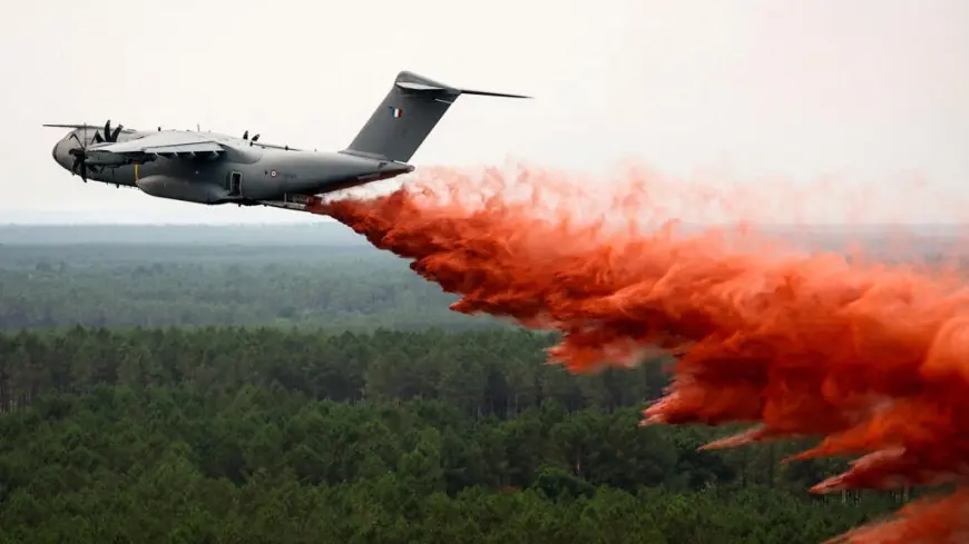 Incendies : premier largage de l’A400M à Lacanau et 25 000 hectares brûlés à l’ouest de Madrid