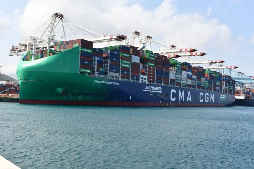 Tanger Med accueille le CMA CGM NOTRE DAME, l’un des plus grands porte-conteneurs au monde